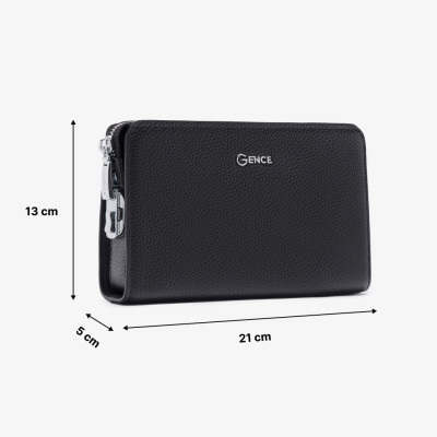 Ví Cầm Tay Nam Khóa Số Da Bò Thật RB03 ví cầm tay nam gence ví da nam cầm tay