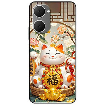 Ốp lưng cho Vivo Y03 - Y03T - Y18 - Y18S - Y18T - Y27 5G - Y28 4G - Y36 - Mèo Thần Thài Trắng Đẹp - Hàng Chính Hãng