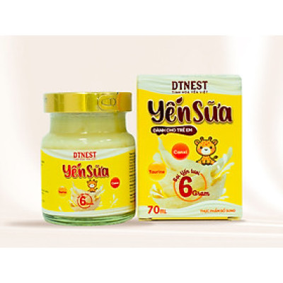   Yến sữa dành cho trẻ em DTNEST - Hũ 70ml - Dinh Dưỡng Cho Trẻ