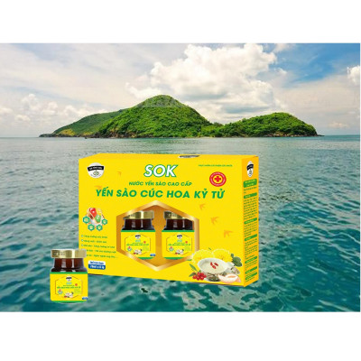HỘP NƯỚC YẾN SÀO CÚC HOA KỶ TỬ SOK - 70ML x 6 LỌ