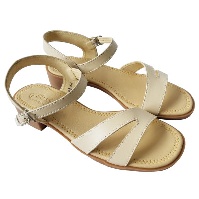 Giày Sandal BIGGBEN Da Bò Thật Cao 3 Phân SDCG99