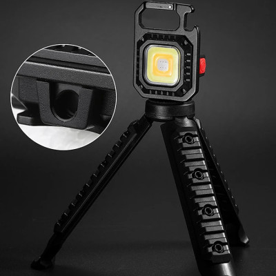 Đèn LED Mini Móc Khóa Siêu Sáng Tiện Dụng PaKaSa,  Đèn Pin COB Dã Ngoại Thường Ngày, Sạc TYPE-C Tiện Dụng Dung Lượng PIN 500mAh- HÀNG CHÍNH HÃNG