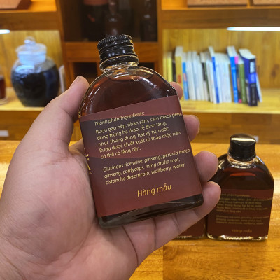 100ml chai thử - Rượu Sâm Maca & Thảo mộc - Royal D
