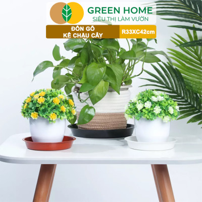Đĩa Nhựa Lót Chậu Cây Greenhome, Nhiều Kích Cỡ, Hứng Nước Giúp Sạch Bàn, Sàn, Nhựa Nguyên Sinh, Bền, Đẹp, Chóng Rơi Vỡ