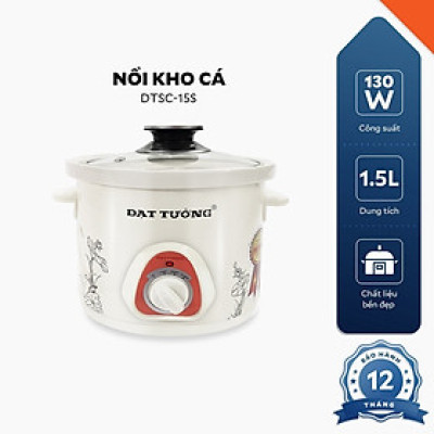 Nồi Kho Đa Năng Sứ Đạt Tường DTSC-1.5S 1,5L - Hàng Chính Hãng