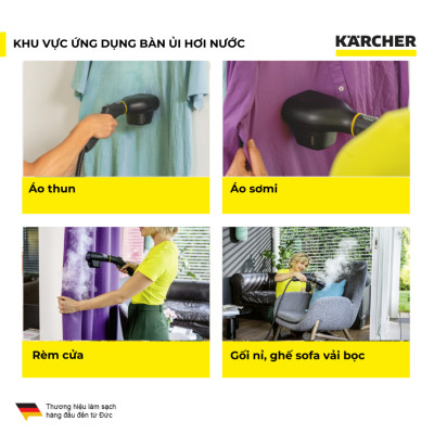 Phụ kiện bàn ủi hơi nước Karcher dùng cho máy làm sạch bằng hơi nước SC - Hàng Chính Hãng