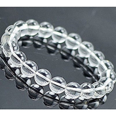 Vòng tay đá thạch anh trắng thiên nhiên cho Nam và Nữ văn phòng làm trang sức