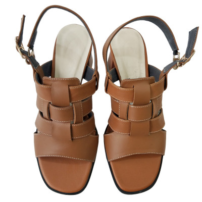 Giày Sandal BIGGBEN Da Bò Thật Cao 5 Phân SDCG110