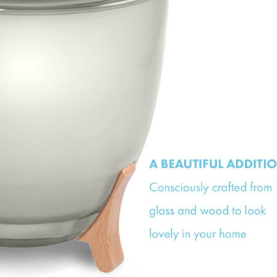 Máy khuếch tán tinh dầu công nghệ siêu âm Ellia HoMedics ARM-1210GY (Đèn Led + App + Điều khiển)