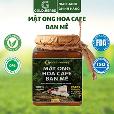Mật ong hoa café Ban Mê GoldzHerbs, 100% nguyên chất – Hũ 500g/ Hộp 15 gói x 10g