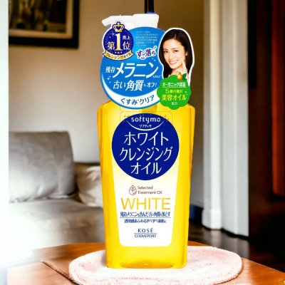 Dầu Tẩy Trang Dưỡng Trắng Da Kosé Softymo White Cleansing Oil NC 230 mL