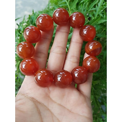 Vòng tay mã não đỏ 18 li