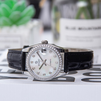 【START】đồng hồ nữ mặt số xà cừ đồng hồ cơ tự động chống nước chức năng ngày đồng hồ thời trang Nhiều màu sắc để lựa chọn