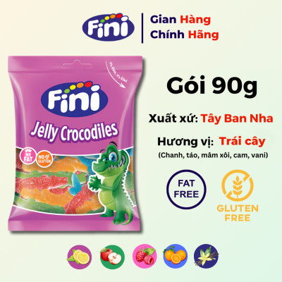 Kẹo Dẻo Fini Jelly Crocodiles Vị Trái Cây 90g