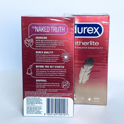 Bcs Durex Đỏ Fetherlite (12s) - Ôm Sát - Easy On - Nhập Khẩu Thái Lan