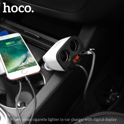 Tẩu sạc nhanh cao cấp 4 trong 1 dành cho xe hơi, xe ô tô OLAPLE UC206 plus - Hàng nhập khẩu