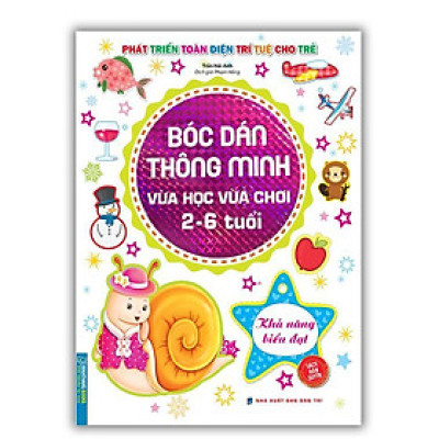 Sách - Bóc Dán Thông Minh Vừa Học Vừa Chơi 2 - 6 Tuổi - Khả Năng Biểu Đạt - Minh Thắng