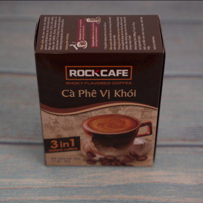 RockCafe - Cà phê vị khói 3 trong 1 (Hộp 12 gói x 20gr)