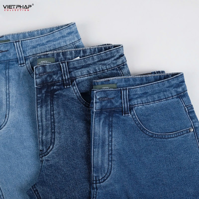 Quần Short Jeans Nam VIỆT PHÁP Chất liệu Jeans Cotton Cao Cấp co giãn, độ bền màu cao 0313