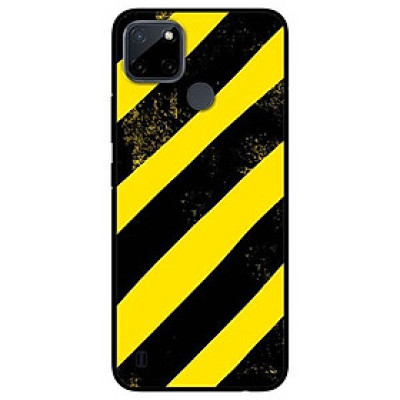 Ốp lưng dành cho Realme C21Y - C25Y mẫu Sọc Vàng Đen