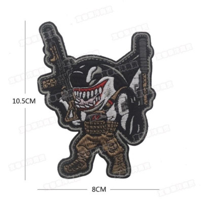 Patch_velcro cá mập chiến binh