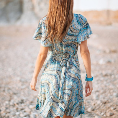 Đầm Vẽ Ánh Kim Isla Bonita