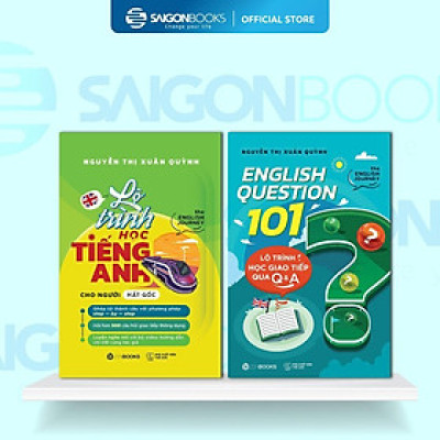 Sách - Học Tiếng Anh Hiệu Quả - Lộ Trình Từ Mất Gốc Tới Giao Tiếp Lưu Loát - Combo 2 Cuốn - Saigon Books