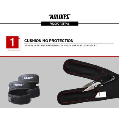Đai hỗ trợ xương bánh chè đầu gối AOLIKES A-7929 đàn hồi khi chơi thể thao sport knee protector