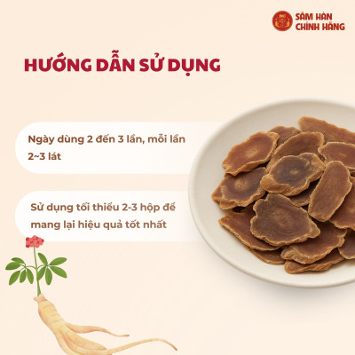 Hộp 10 Gói Hồng sâm 6 năm Daedong Korea thái lát, sấy khô - Sliced Korean Red Ginseng (20 g x 10)