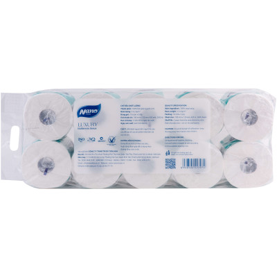 [MUA 1 TẶNG 10 KHĂN] Giấy vệ sinh Luxury không lõi 10 cuộn, thương hiệu Nano, tiết kiệm chi phí cho gia đình-Nano Tissue