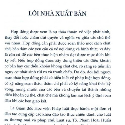 Soạn Thảo Hợp Đồng Thực Chiến (Tái Bản)