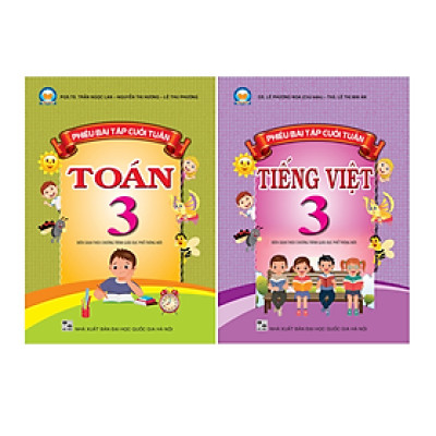 Sách Phiếu bài tập cuối tuần Toán + Tiếng Việt 3 - Cánh Diều
