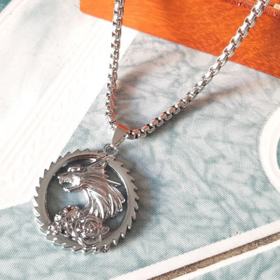 Dây chuyền nam mặt Sói cực cá tính