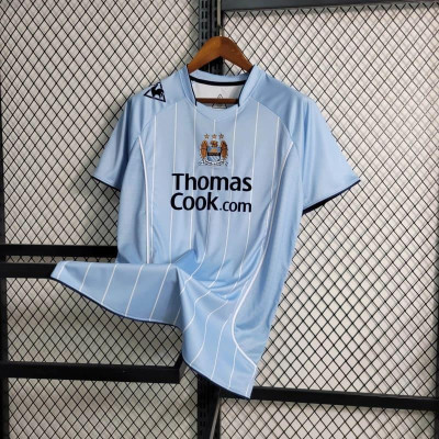 Áo Bóng Đá Retro Manchester City 2007/2008 - Sân Nhà bản cao cấp vải Cotton Polyester