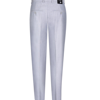 Quần tây nam không ly Khatoco Q1M478R0-INGI309-2503-0-XÁM TRẮNG