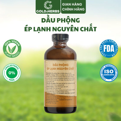 Dầu phộng ép lạnh nguyên chất GoldzHerbs - Chai 120ml/ 250ml