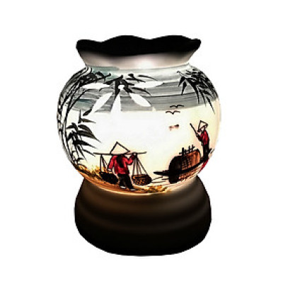 Đèn Xông Tinh Dầu Bát Tràng - Sứ Thấu Quang