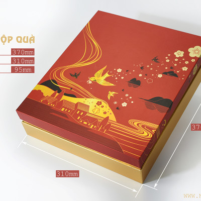 Bộ quà tặng Tết 2021 | Set Yến Phúc Lộc Thọ (Gồm 100 gram tổ yến cùng các nguyên liệu đi kèm) vừa giúp chăm sóc sức khỏe vừa thể hiện ý nghĩa tốt đẹp | Yến sào Nàng Yến