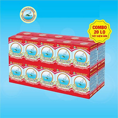 [Combo 20 lọ] Nước Yến sào Khánh Hòa Sanest Collagen đóng lọ 70ml - 770-21%