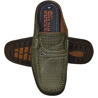 Dép Bít Mũi Nam HÀ NAM Da Bò Thật Cao Cấp GSB2072