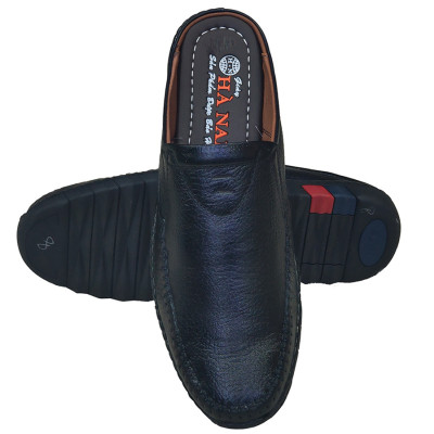 Dép Bít Mũi Nam HA NAM Da Bò Thật Cao Cấp GSB2101
