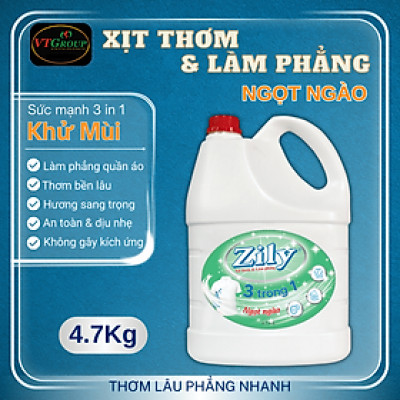 Xịt Thơm & Làm Phẳng ( Ủi Thẳng) Quần Áo Zily 4.7 Kg
