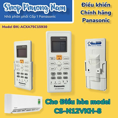 Điều khiển điều hoà Panasonic Model CS-N12VKH-8- Hàng chính hãng