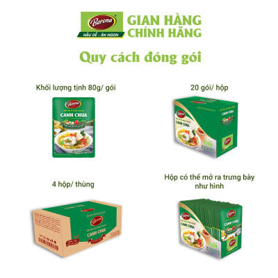 Combo 3 Gói Gia Vị Canh Chua Barona 80g chay mặn dùng được, tươi ngon chuẩn vị không cần nêm nếm