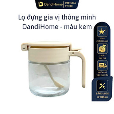 Lọ đựng gia vị, hũ đựng gia vị thủy tinh và nhựa PP DandiHome sang trọng, bền, đẹp, tiện lợi