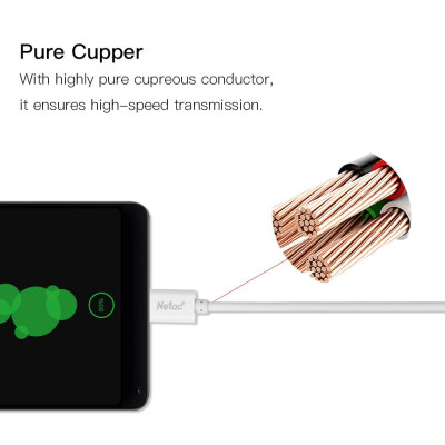 Netac Standard Interface USB to Type-C High-Speed Charging Data Sync Cable Replacement for Samsung Galaxy S8 Plus Huawei