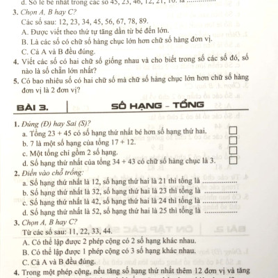 Bài Tập Hay Và Khó Toán 2 Tập 1 (Theo Chương Trình Giáo Dục Phổ Thông Mới) - HA