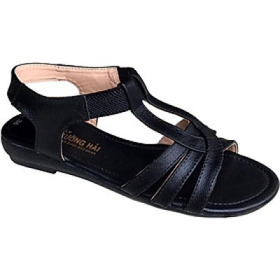 Giày sandal nữ Trường Hải đế cao 2.5cm quai dép da bò thật không nổ da đế cao su không trơn thời trang cao cấp SDN082
