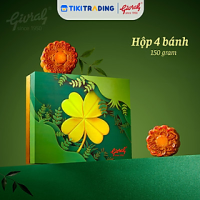 Hộp 4 Bánh Trung Thu Givral Sắc Màu (150gr)