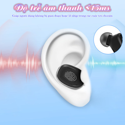 Máy trợ thính không dây Funmic EN-IA006A Có hộp sạc hiện đại